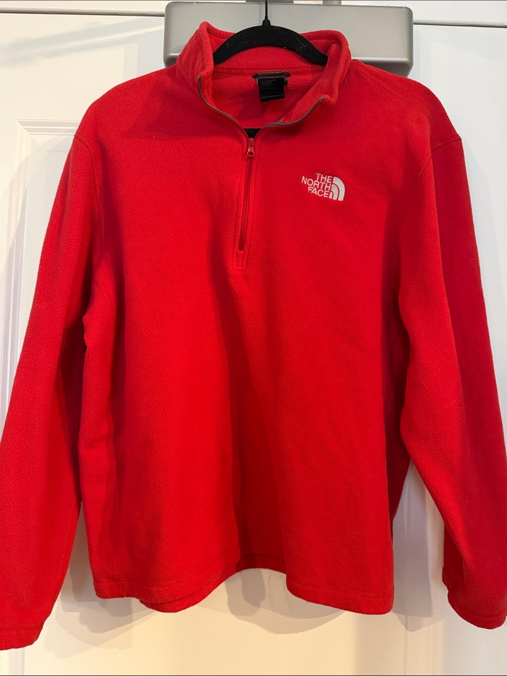 The North Face Red Half-Zip Fleece Pullover